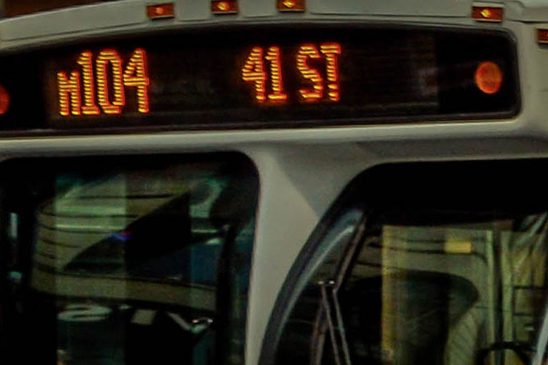 Passenger bus LED display