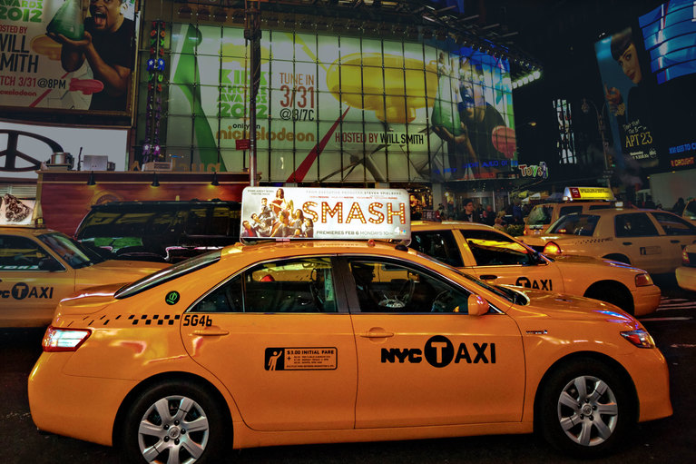 Vehicle-mounted LED advertising display